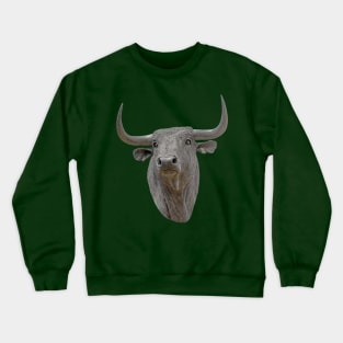 Bull Statue in Spain Crewneck Sweatshirt